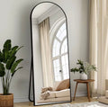 Full-Length Floor Mirror – Black Metal Frame